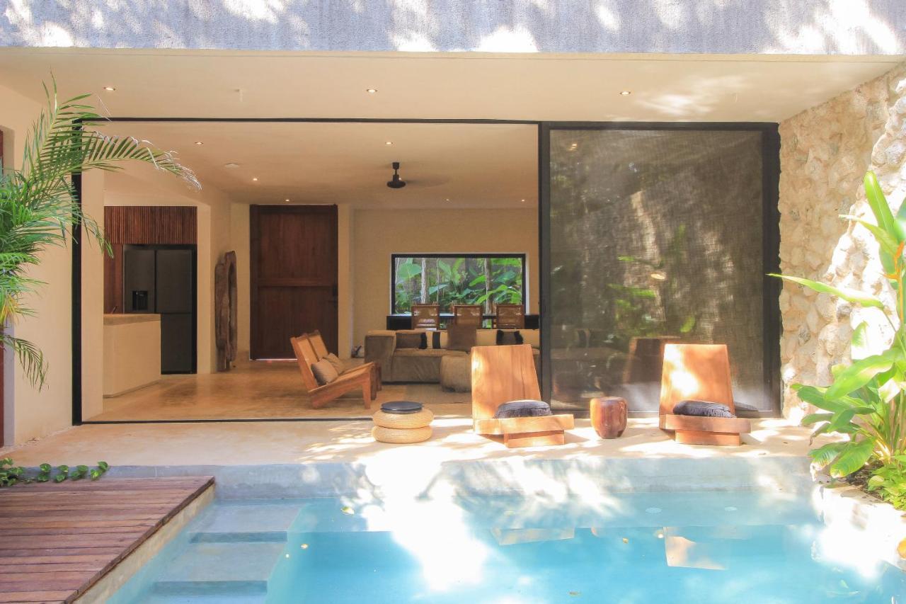 טולום Elegant Boho Style Villa Jungle Views In Rooftop Deck & Outstanding Raw Pool In Holistika מראה חיצוני תמונה