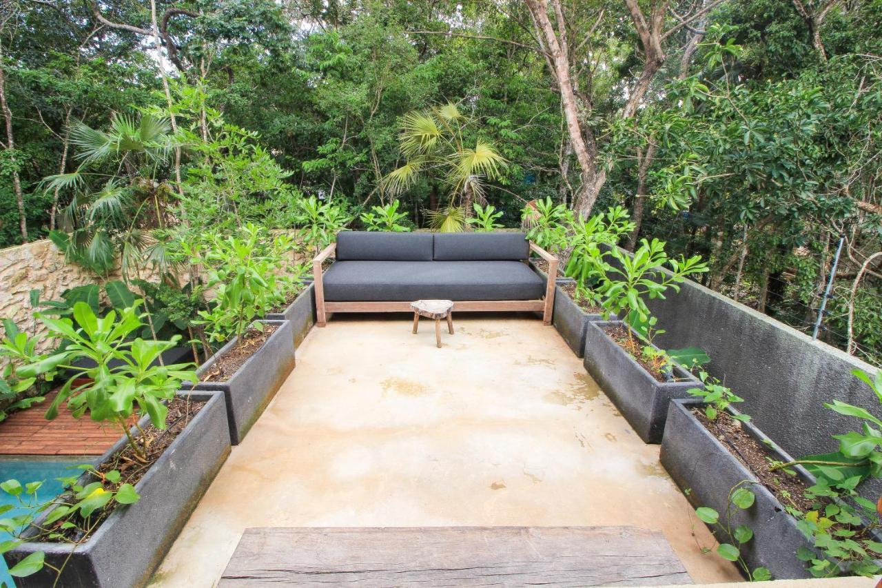טולום Elegant Boho Style Villa Jungle Views In Rooftop Deck & Outstanding Raw Pool In Holistika מראה חיצוני תמונה